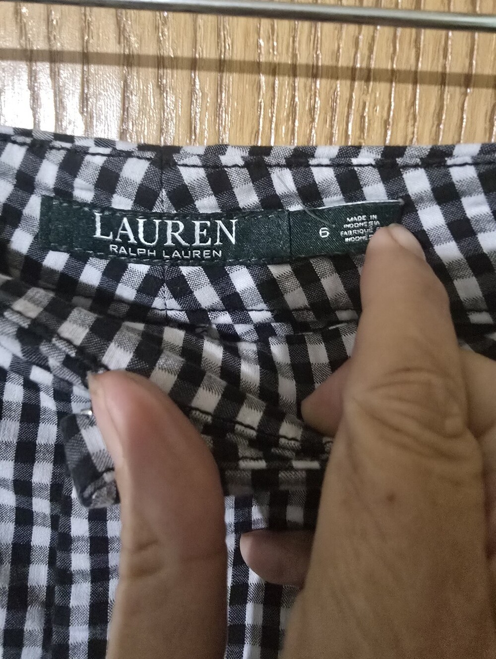 Lauren Ralph Lauren Classic Black/White Houndstooth Pants - Picture 4 of 4